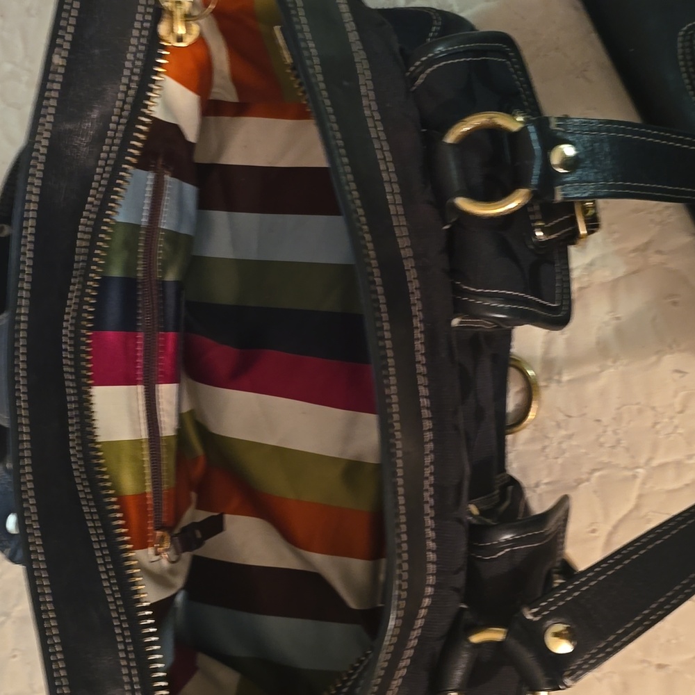 Coach MANDY Legacy Limited Edition Signature Jacquard Leather Satchel Handbag/ - Picture 4 of 10